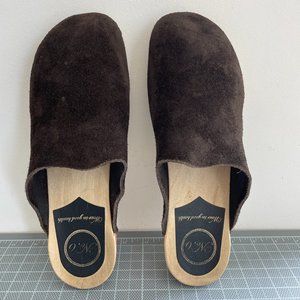 No. 6 Brand Clogs Women's Brown Suede Size 39